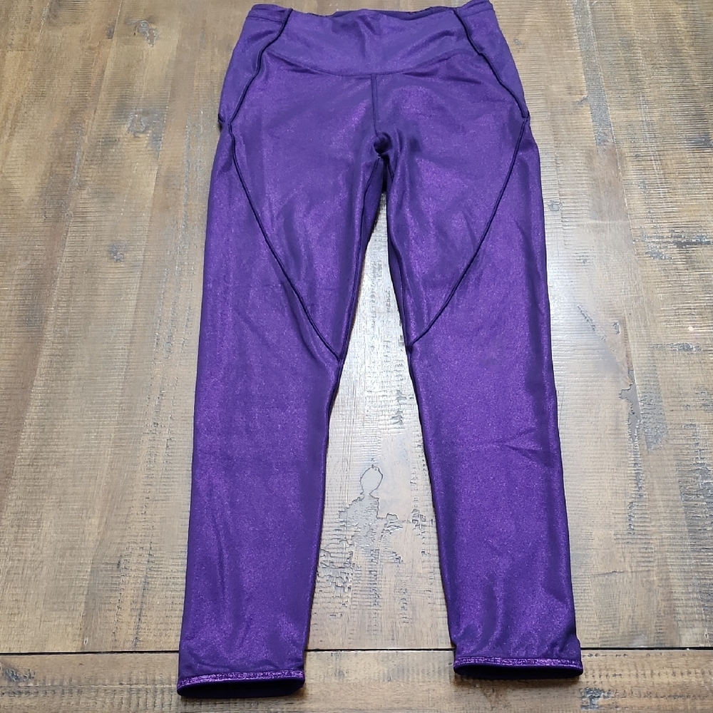 Victoria's Secret Shimmering Purple Leggings